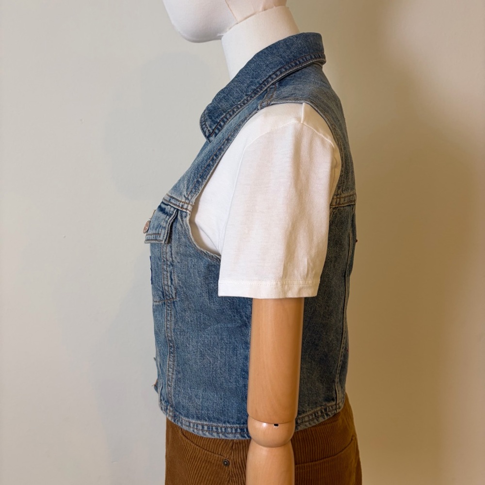 Wild Fable x Benson Boone Denim Vest - American Heart - Size S - Picture 6 of 14